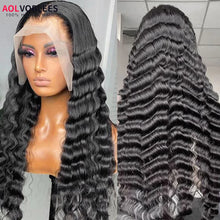 Load image into Gallery viewer, Loose Deep Wave Human Hair Wigs For Women Human Hair Glueless Wig Human Hair Ready To Wear Pre Plucked Brazilian Raw Human Hair
