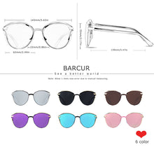 Load image into Gallery viewer, BARCUR Fashion Polarized Women Sunglasses Round Sun Glass - feelgreataboutyoushop
