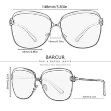 Load image into Gallery viewer, BARCUR Polarized Ladies Sunglasses Women t Lens Round Sun Glasses - feelgreataboutyoushop

